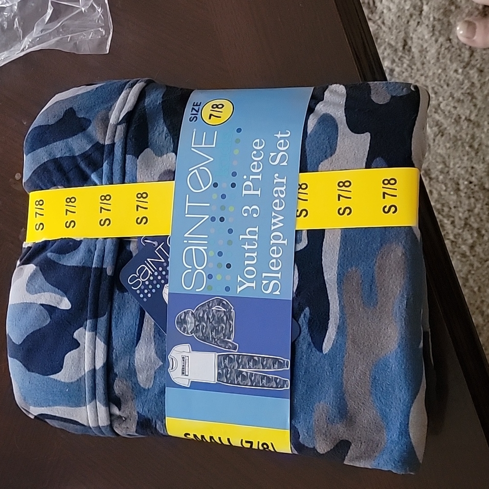 Boys youth 3 piece sleep wear set